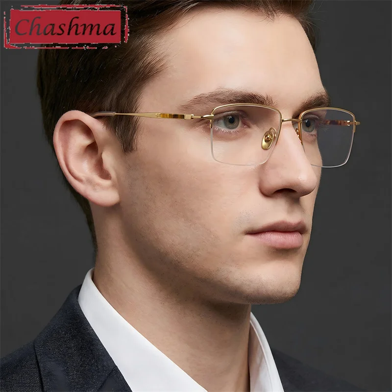 Chashma Prescription Glasses Top Quality Men Pure Titanium Ultra Light Optical Eyewear Flexible Spectacle Eyeglasses Frame Male
Chashma Prescription Glasses Top Quality Men Pure Titanium Ultra Light Optical Eyewear Flexible Spectacle Eyeglasses Frame Male