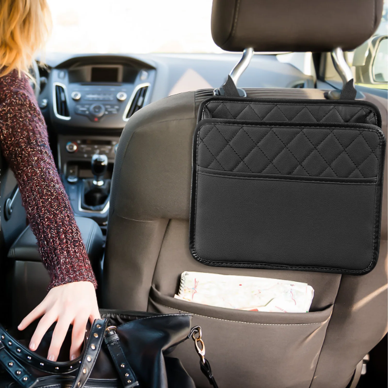 Universal Car Seat Organizer Back Storage Box for SUV Faux Compact Non Slip Multifunctional Behind Seat Car Accessories
Universal Car Seat Organizer Back Storage Box for SUV Faux Compact Non Slip Multifunctional Behind Seat Car Accessories