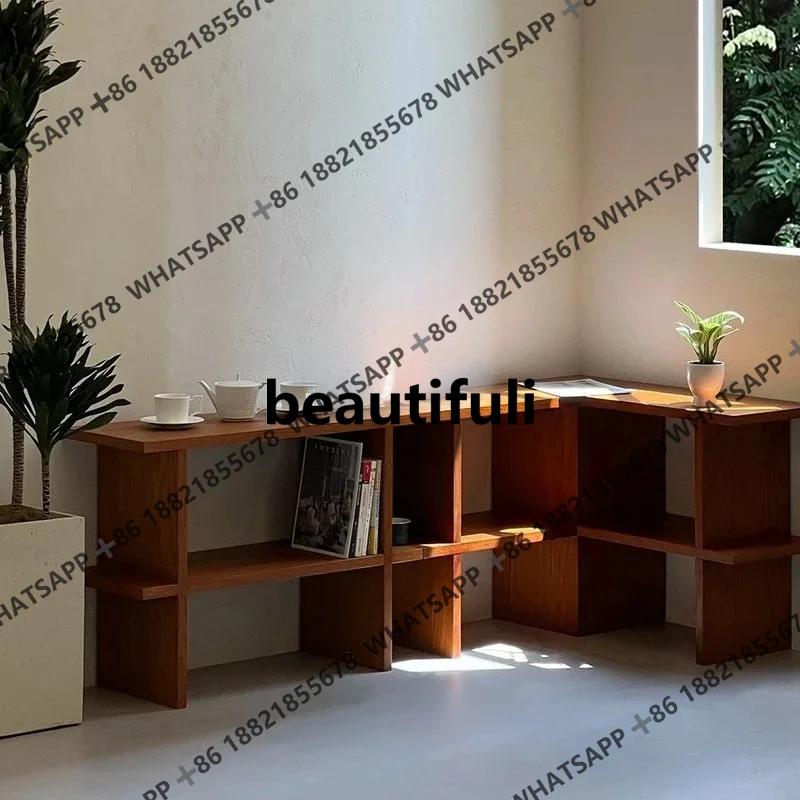 Medieval corner bookshelf floor shelf small apartment living room wall decoration
Medieval corner bookshelf floor shelf small apartment living room wall decoration