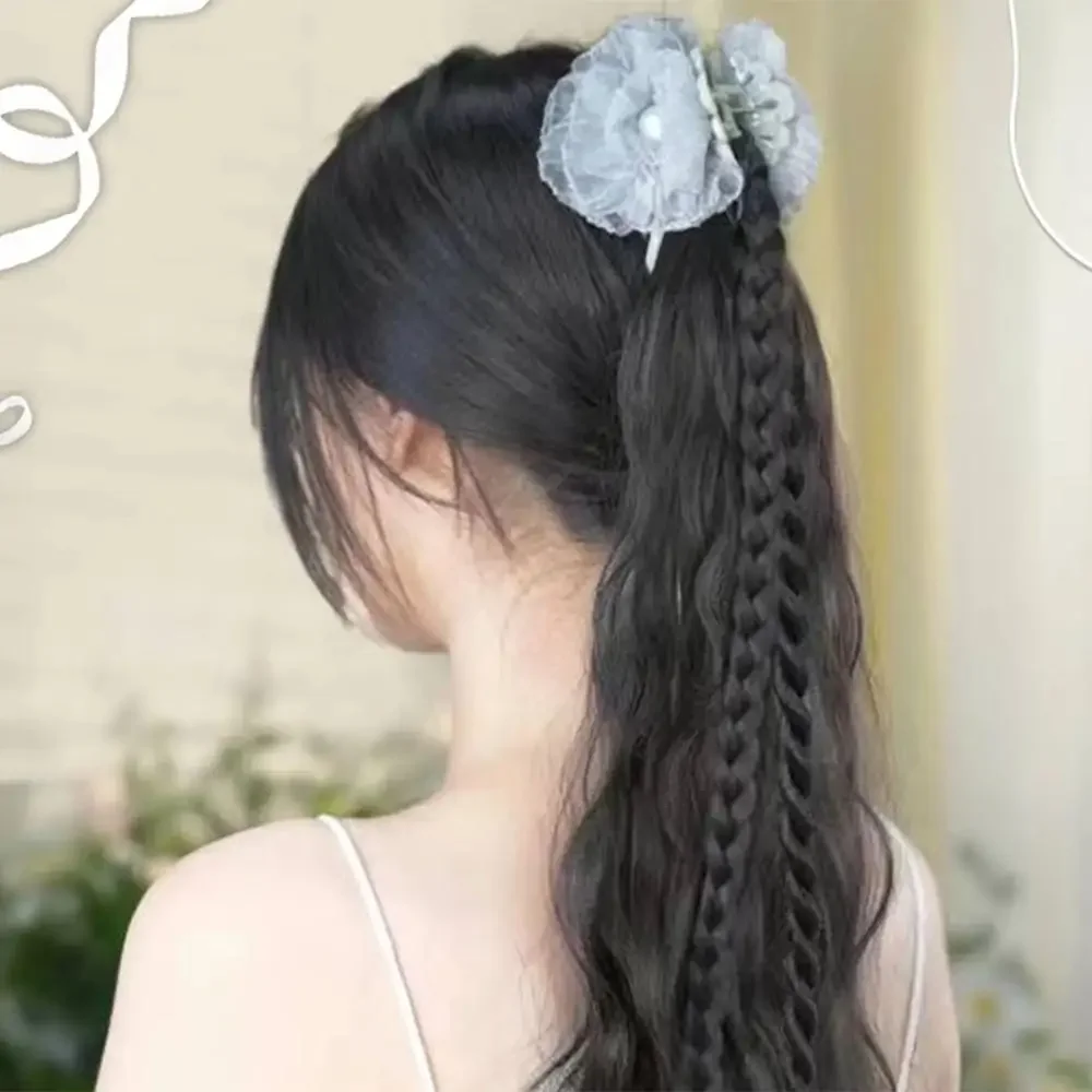 Women's Synthetic Wigs Long wavy Ponytail Water Ripple Twist Braid Grab High Ponytail New Chinese Style wig Clip
Women's Synthetic Wigs Long wavy Ponytail Water Ripple Twist Braid Grab High Ponytail New Chinese Style wig Clip