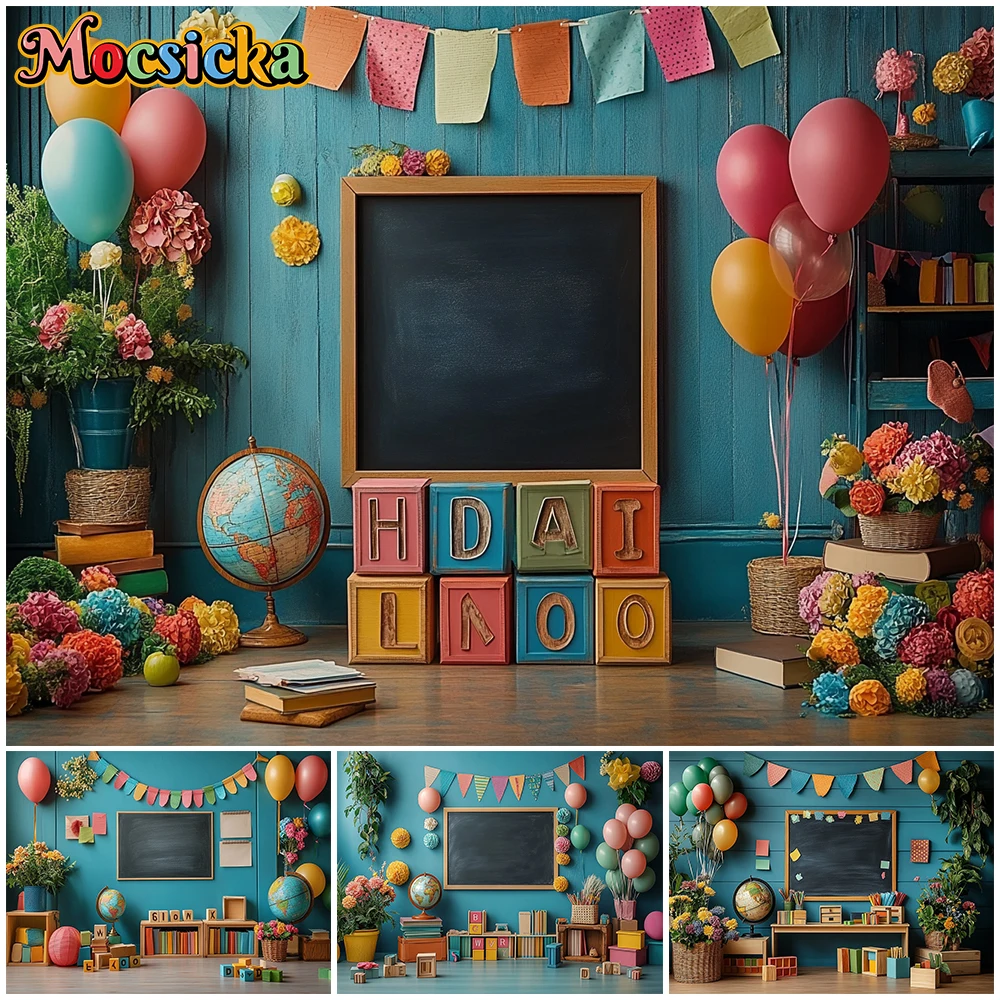 Mocsicka Back To School Photography Background Student Children Blackboards Graduation Backdrop Balloons Decorations 2025 Banner
Mocsicka Back To School Photography Background Student Children Blackboards Graduation Backdrop Balloons Decorations 2025 Banner