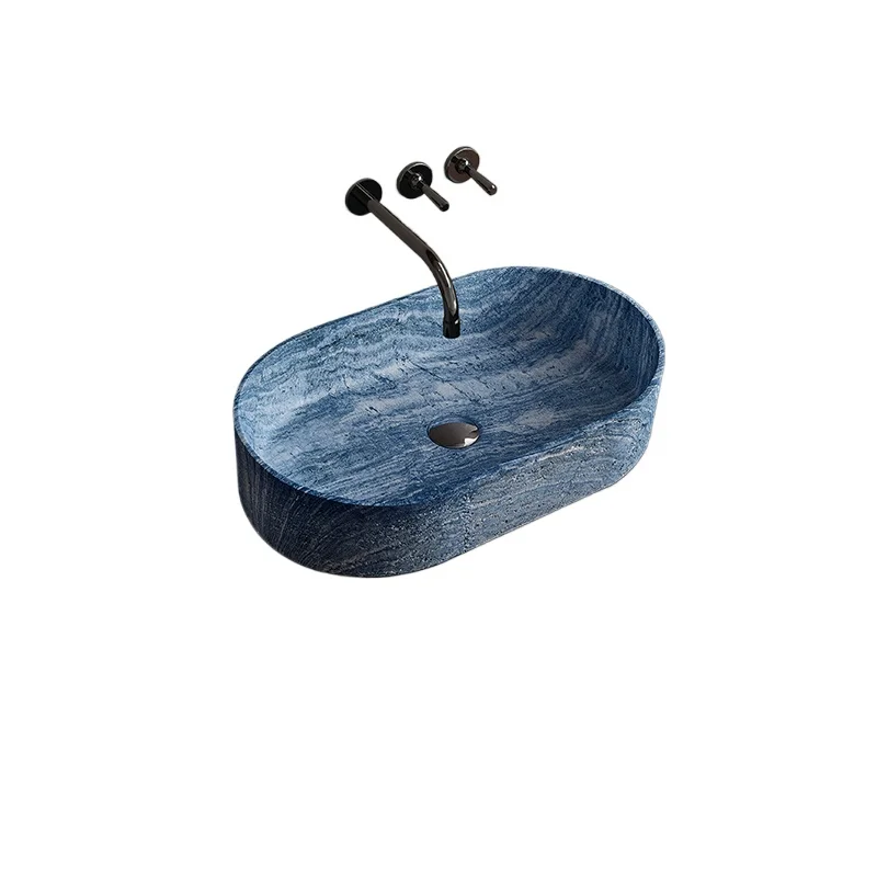 Italian minimalist luxury stone table basin wash basin travertine oval blue marble wash basin
Italian minimalist luxury stone table basin wash basin travertine oval blue marble wash basin