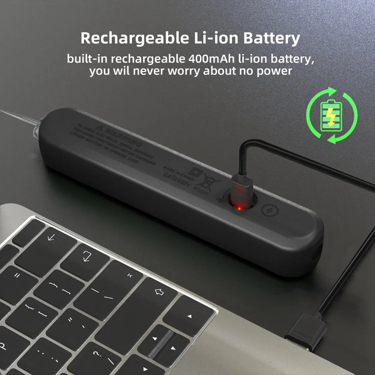 A73P Voltage Tester Pen 12-300V Recharge Non-Contact Detection Leakage Live Wire Breakpoint Finder Portable Household,A
A73P Voltage Tester Pen 12-300V Recharge Non-Contact Detection Leakage Live Wire Breakpoint Finder Portable Household,A