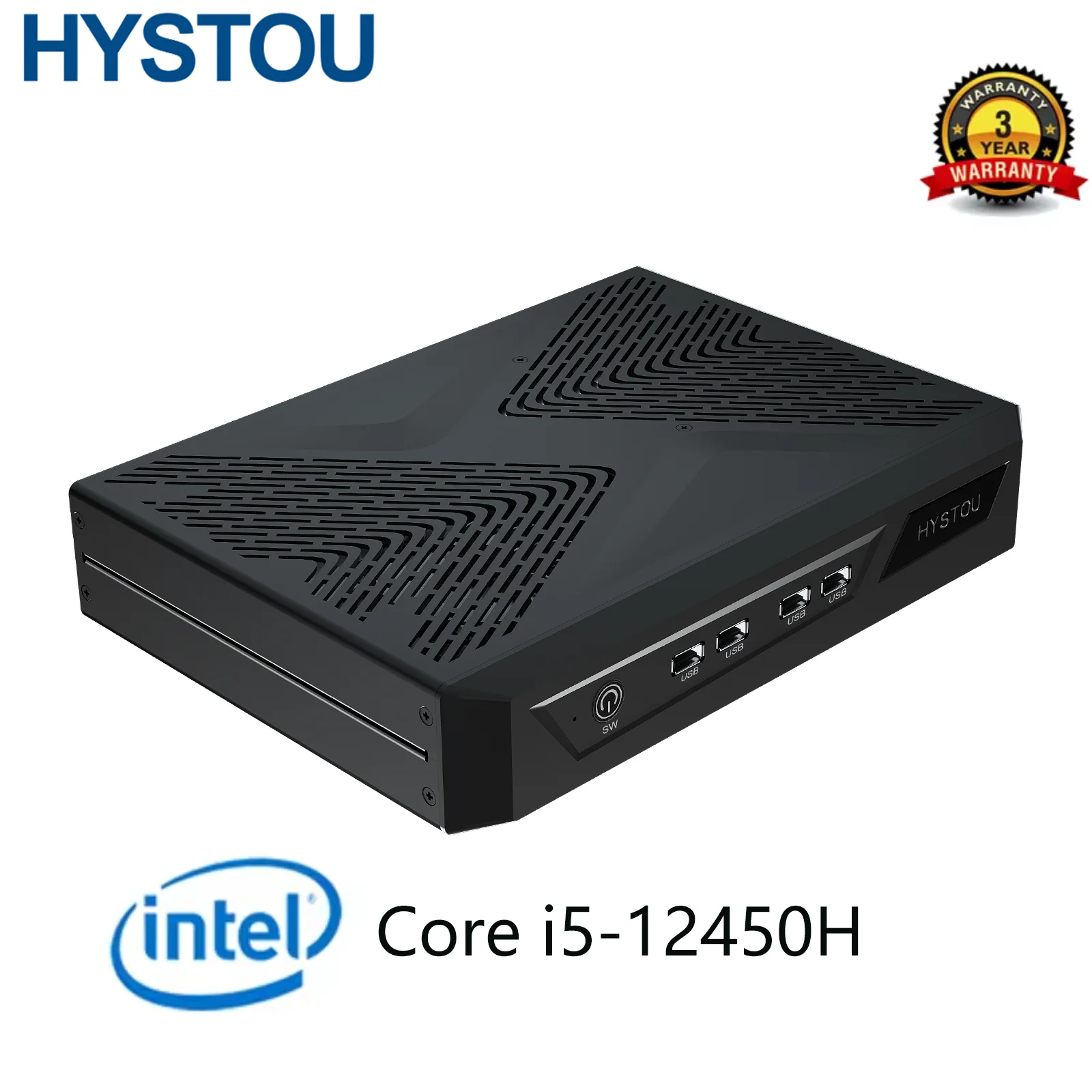 HYSTOU GT Mini PC, i5-12450H, RTX 3050 6GB, 16GB RAM, 512GB SSD, Win 11 Pro, Dual LAN
HYSTOU GT Mini PC, i5-12450H, RTX 3050 6GB, 16GB RAM, 512GB SSD, Win 11 Pro, Dual LAN
