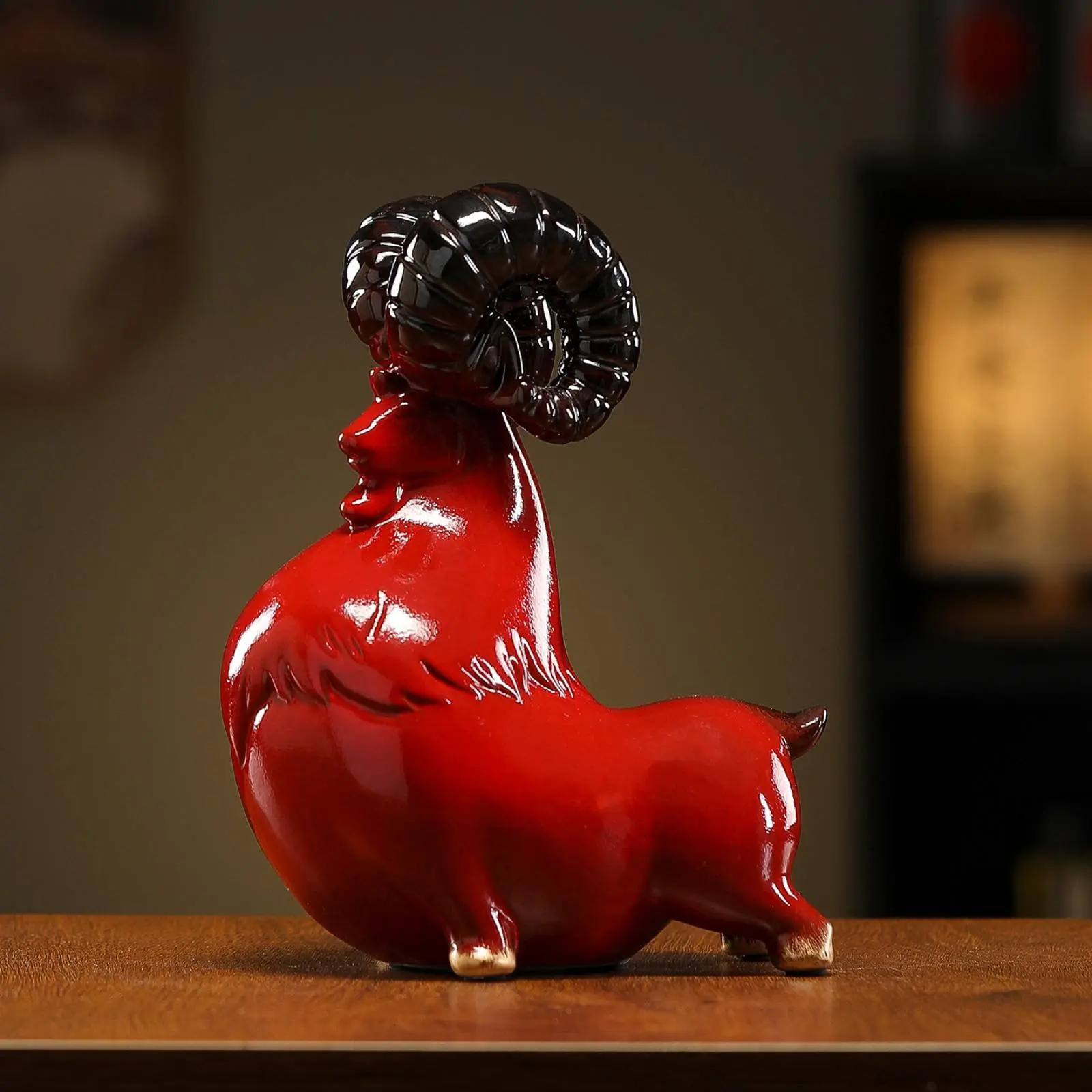 Chinese Design Sheep Statue Auspicious Symbol Leader Sheep Figurine Ceramic Sheep Sculpture Handmade House Decoration
Chinese Design Sheep Statue Auspicious Symbol Leader Sheep Figurine Ceramic Sheep Sculpture Handmade House Decoration