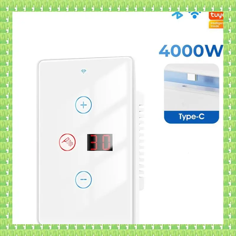 Tuya Smart Wifi Water Heater Switch Touch Wall Panel 20A For Alexa Google Home A
Tuya Smart Wifi Water Heater Switch Touch Wall Panel 20A For Alexa Google Home A