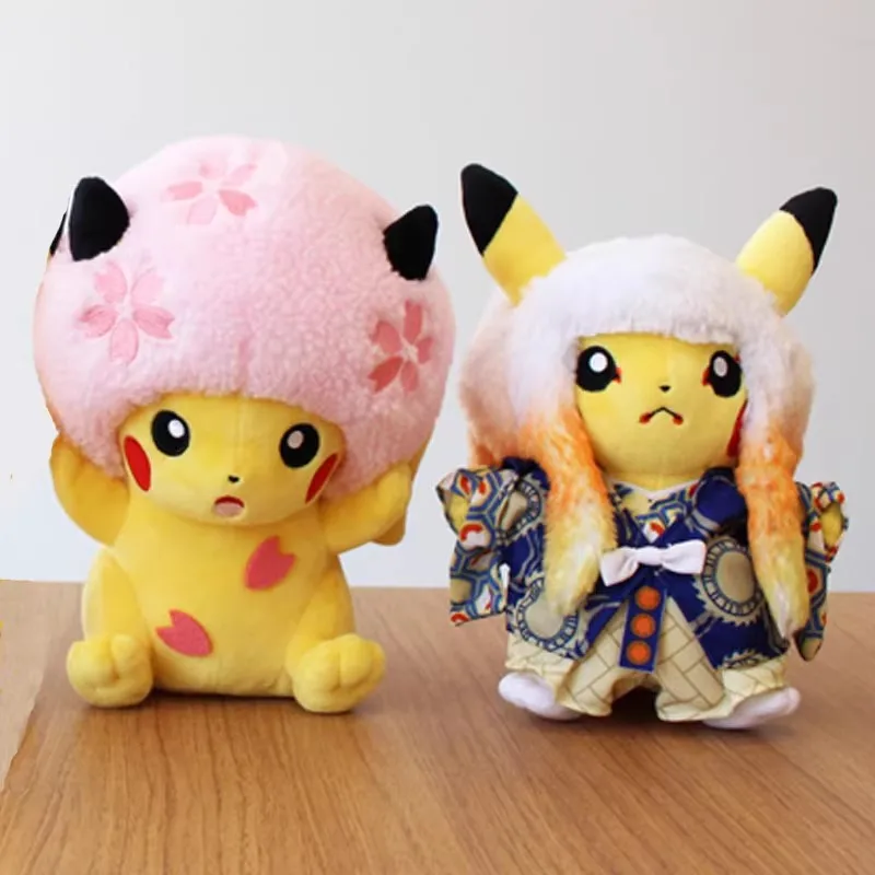 Children's Christmas and New Year Gifts Japanese Pokémon Kabuki Pikachu Cross-dress Cute Plush Doll PC Center Doll
Children's Christmas and New Year Gifts Japanese Pokémon Kabuki Pikachu Cross-dress Cute Plush Doll PC Center Doll