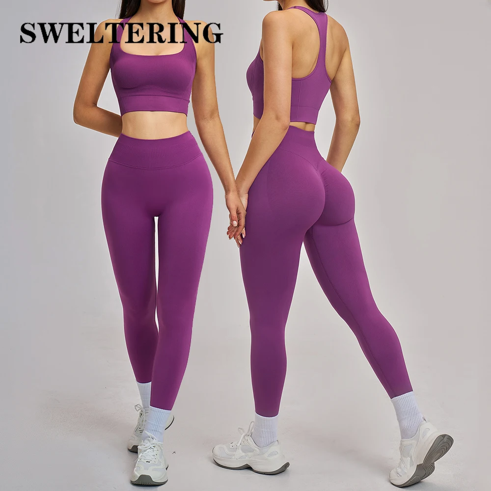 Seamless Yoga Sets Workout Outfits Women 2 Pieces Gym Clothes Female Crop Tank High Waist Leggings Outfits Fitness Running Suits
Seamless Yoga Sets Workout Outfits Women 2 Pieces Gym Clothes Female Crop Tank High Waist Leggings Outfits Fitness Running Suits