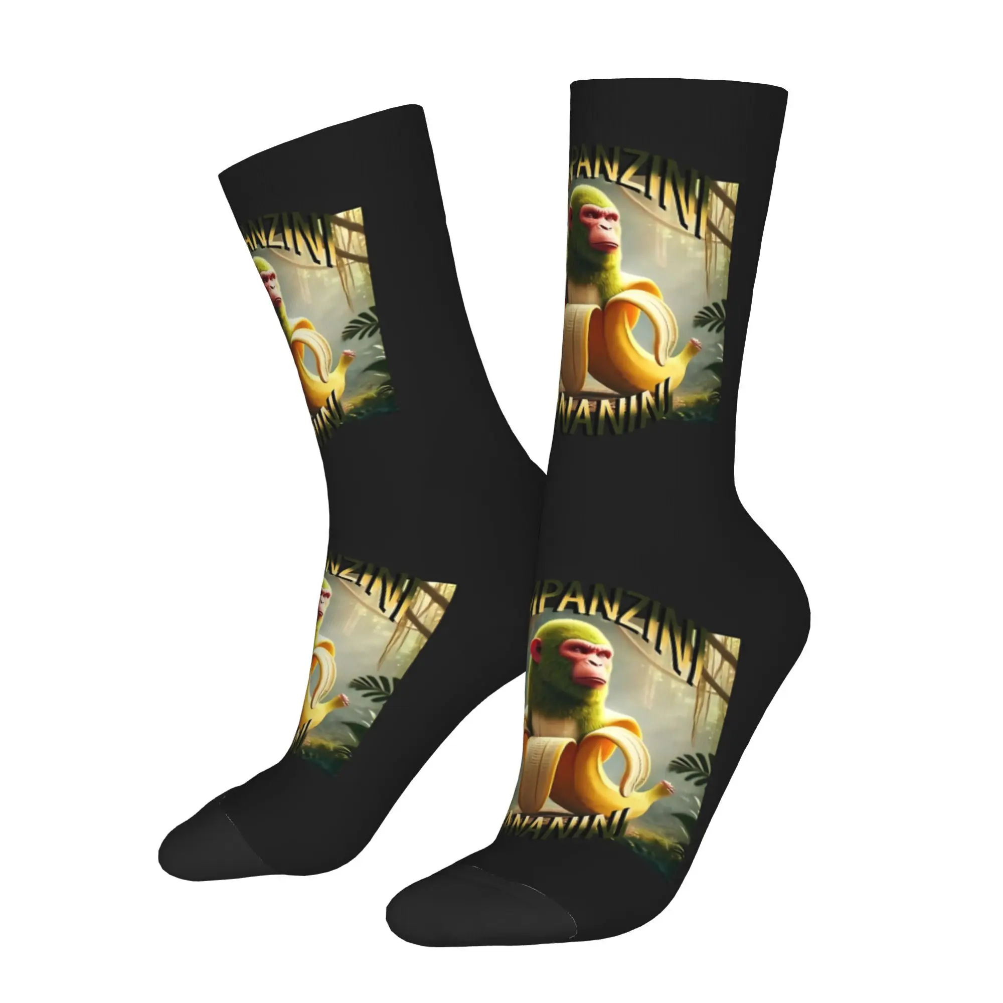 Funny Happy Sock for Men Chimpanzini Bananini Harajuku Italian Brainrot Meme Pattern Printed Crew Sock Novelty Gift
Funny Happy Sock for Men Chimpanzini Bananini Harajuku Italian Brainrot Meme Pattern Printed Crew Sock Novelty Gift