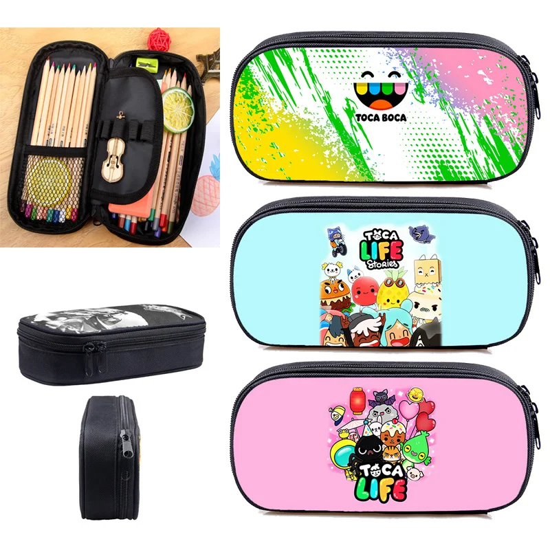 3D Kawaii Anime Toca Boca Pencil Case Toca Boca Life World Cosmetic Cases Pen Box Organizer Bag School Supplies Makeup Pouch
3D Kawaii Anime Toca Boca Pencil Case Toca Boca Life World Cosmetic Cases Pen Box Organizer Bag School Supplies Makeup Pouch