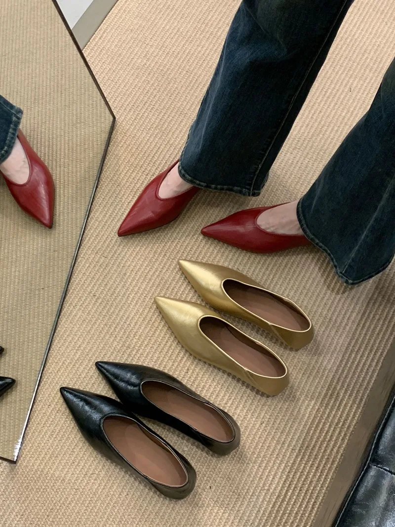 2025 Spring Women High Heels Concise Office Pumps Autumn Female Fashion Soft Leather Pointed Toe Wedding Shoes Zapatos De Mujer
2025 Spring Women High Heels Concise Office Pumps Autumn Female Fashion Soft Leather Pointed Toe Wedding Shoes Zapatos De Mujer