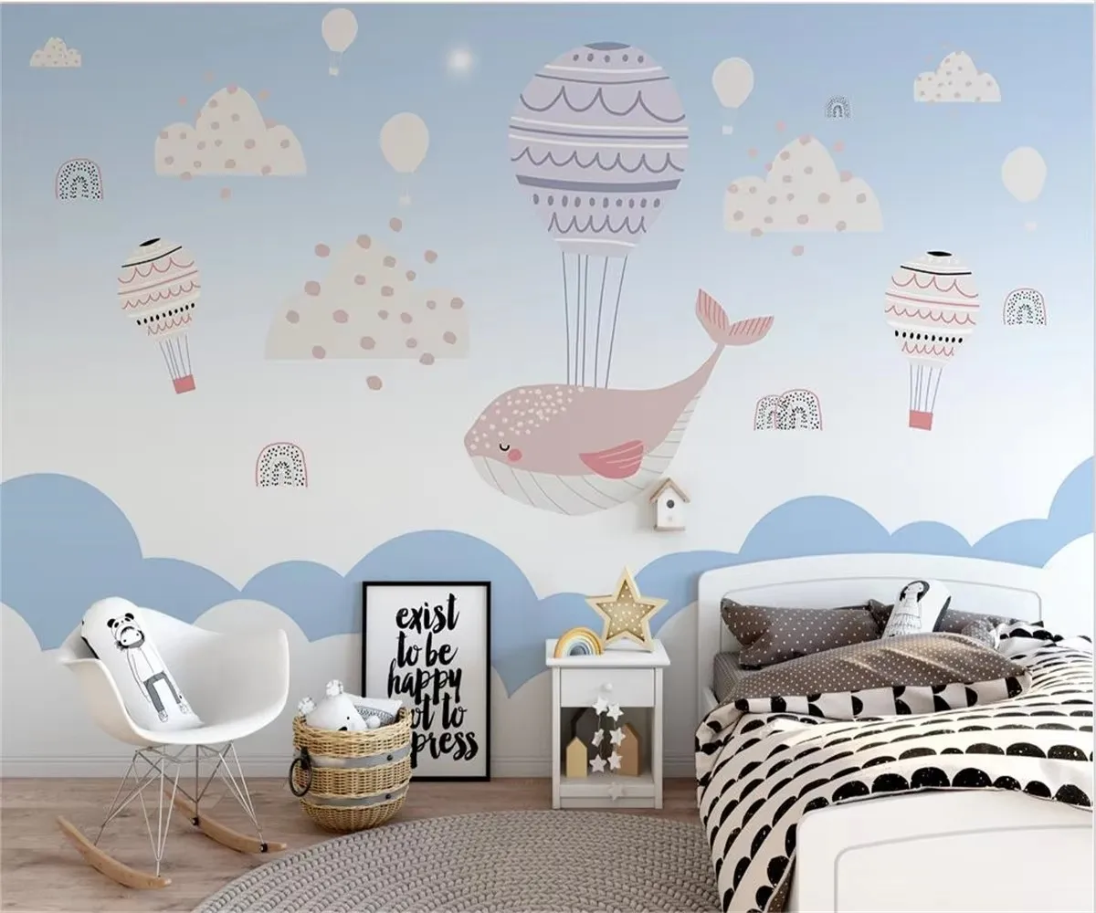 Custom wallpaper Pink castle Cloud Hot Air balloon Fairy tale children's room background wall decoration painting 3d wallpaper
Custom wallpaper Pink castle Cloud Hot Air balloon Fairy tale children's room background wall decoration painting 3d wallpaper