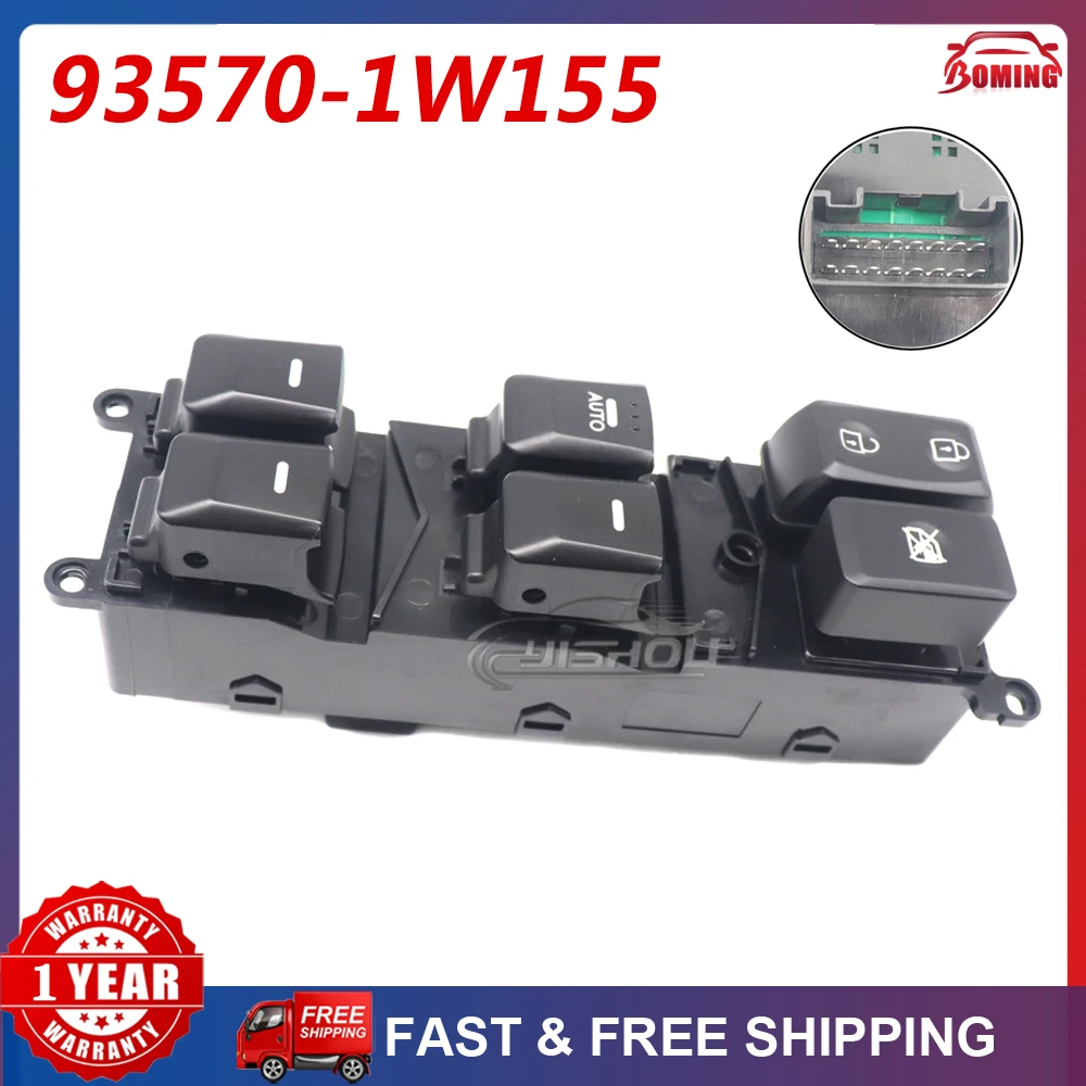 New Car Master Power Window Control Switch 93570-1W155 Fits For KIA RIO 1.6L 2012-2014 935701W155 93570-1W150 93570-1W156
New Car Master Power Window Control Switch 93570-1W155 Fits For KIA RIO 1.6L 2012-2014 935701W155 93570-1W150 93570-1W156
