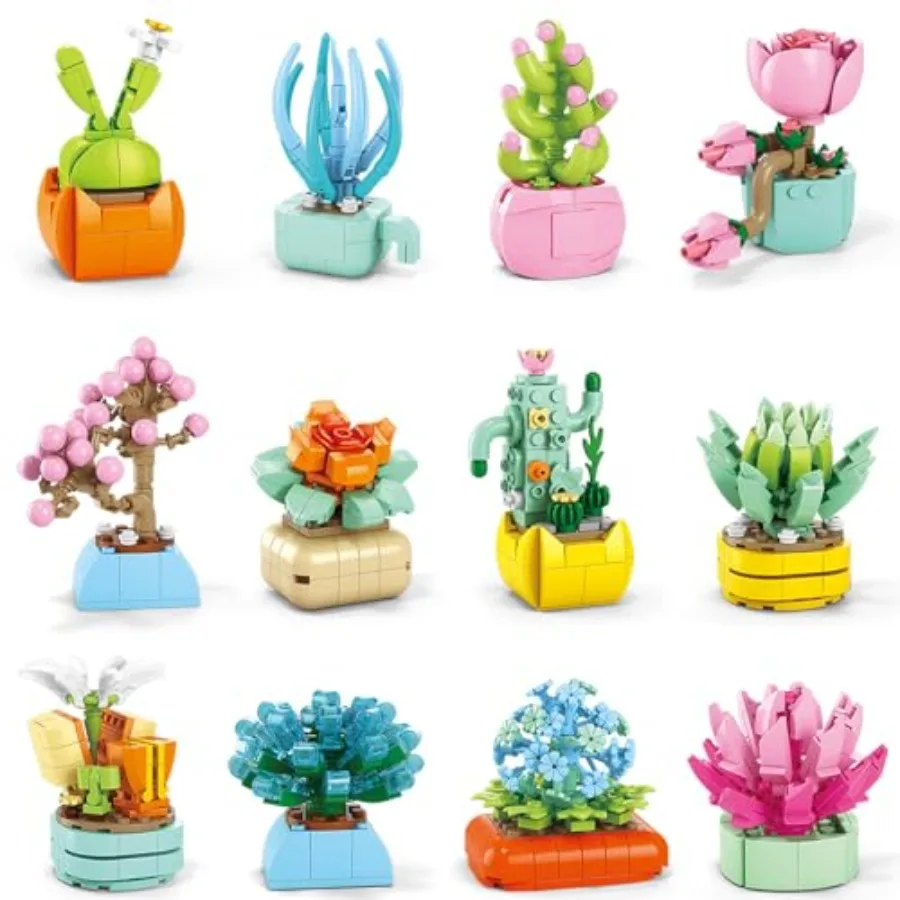 24 Pack Easter Gifts for 6-12, Succulents Flower Bouquets Building Blocks with Gift Cards for School, Boy Girl Class Easter Egg
24 Pack Easter Gifts for 6-12, Succulents Flower Bouquets Building Blocks with Gift Cards for School, Boy Girl Class Easter Egg