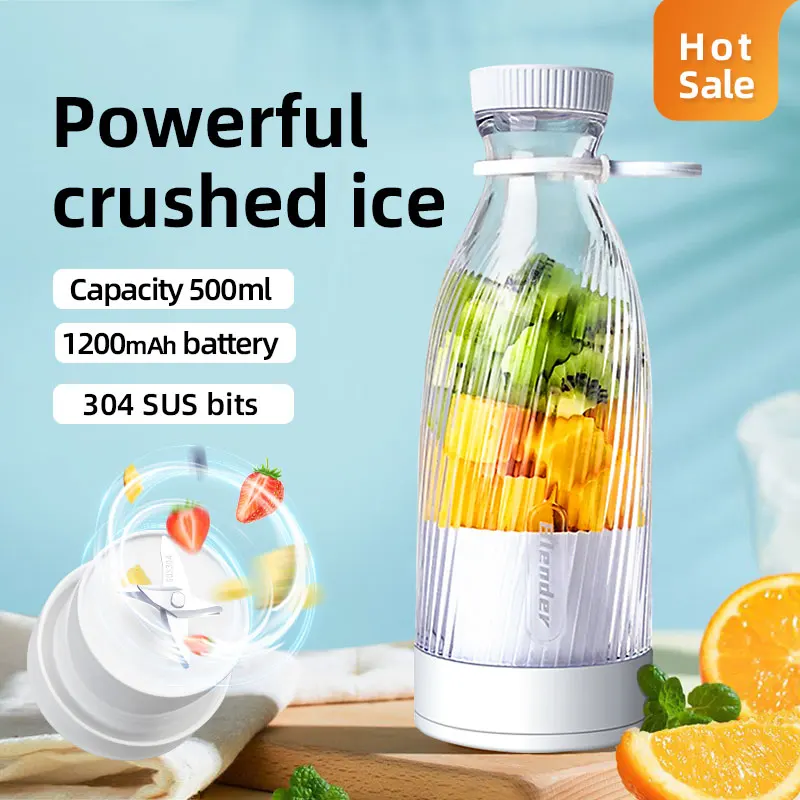 Portable 500ML USB Mini Blender - 6-Blade Electric Juicer for Smoothies, Shakes, Travel, Kitchen & Use - Rechargeable, Compact
Portable 500ML USB Mini Blender - 6-Blade Electric Juicer for Smoothies, Shakes, Travel, Kitchen & Use - Rechargeable, Compact