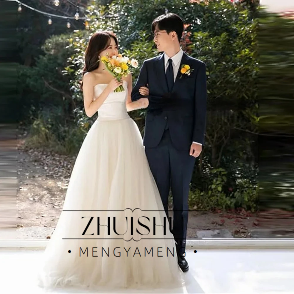 ZHUISHU Classic Strapless Tulle A Line Detachable shawl Wedding Dresses Korea Photo shoot Bridal Gown Floor-Length Customized
ZHUISHU Classic Strapless Tulle A Line Detachable shawl Wedding Dresses Korea Photo shoot Bridal Gown Floor-Length Customized
