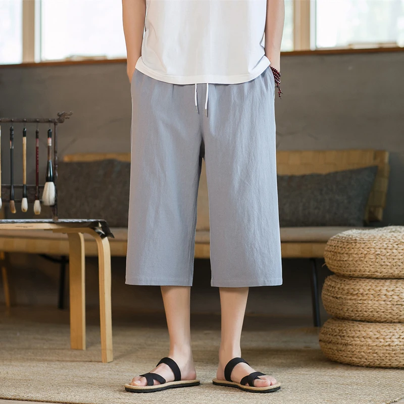 Summer Thin Cotton Linen Loose Casual Pants Men's Seven-Foot orts Comfortable Breathable Lightweight Classic Sle
Summer Thin Cotton Linen Loose Casual Pants Men's Seven-Foot orts Comfortable Breathable Lightweight Classic Sle