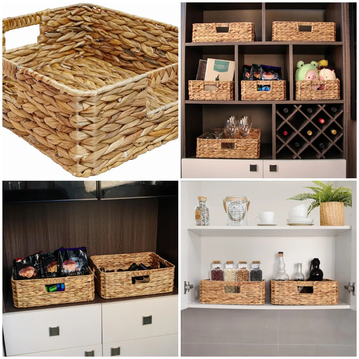 Прямоугольная корзина для хранения гиацинта для воды, плетеная корзина-полка с ручкой, 15,2 дюйма Д x 12 дюймов Ш x 4,7 дюйма В
Прямоугольная корзина для хранения гиацинта для воды, плетеная корзина-полка с ручкой, 15,2 дюйма Д x 12 дюймов Ш x 4,7 дюйма В