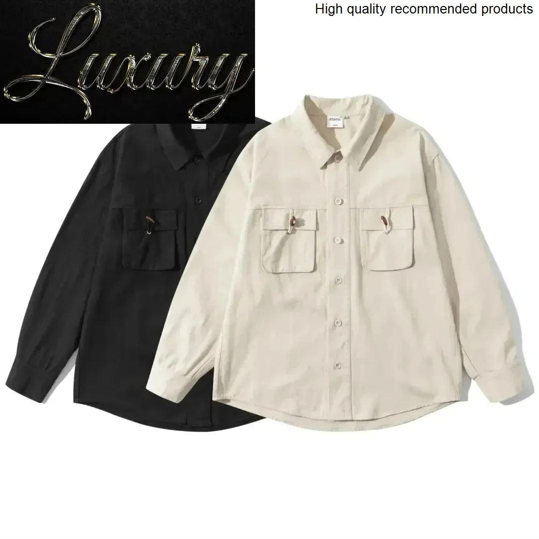 Streetwear Amikaki Vintage Cotton Cityboy Cargo Shirts Men Loose Casual Long Sleeve Student Fashion Oversize Shirts Man Clothing
Streetwear Amikaki Vintage Cotton Cityboy Cargo Shirts Men Loose Casual Long Sleeve Student Fashion Oversize Shirts Man Clothing