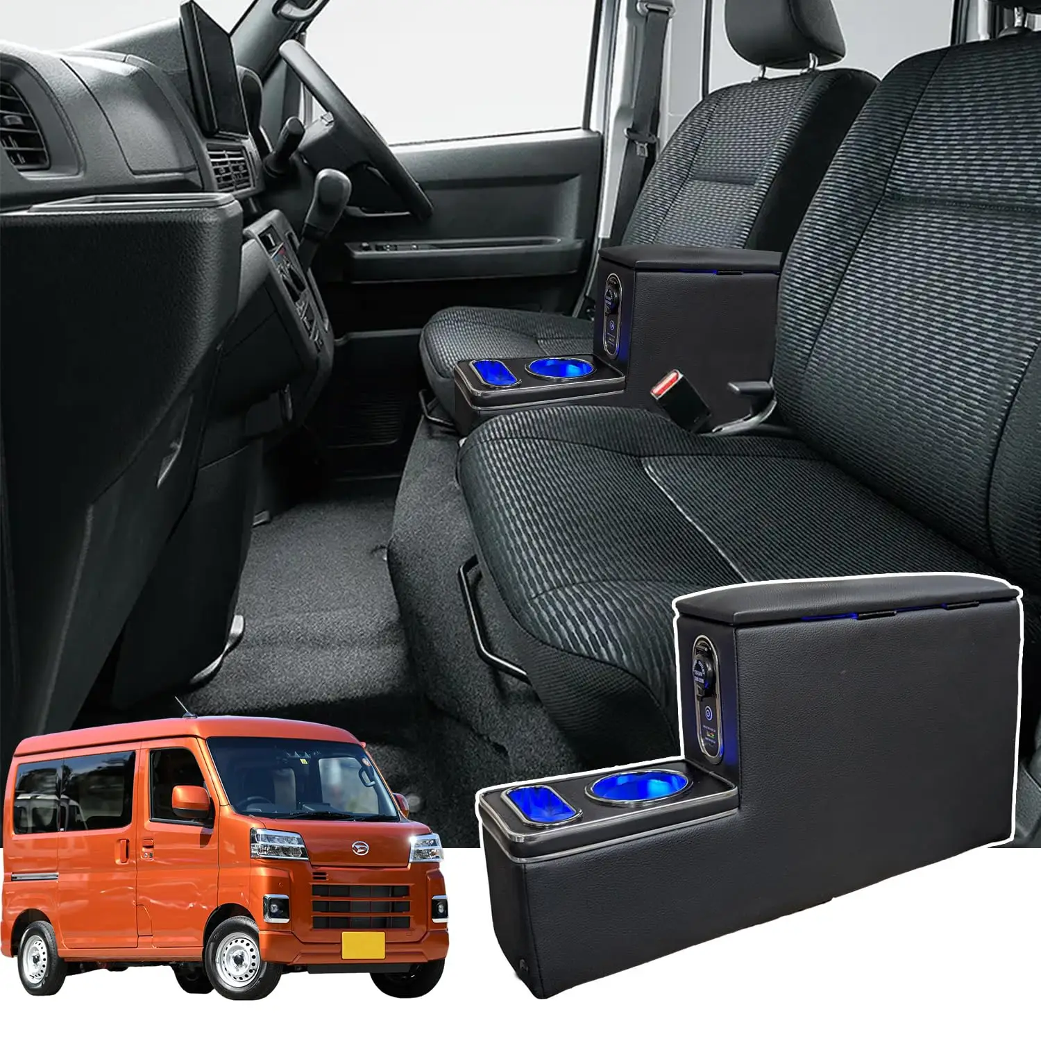 Intelligent Library Daihatsu Atley Hijet S700 Series Car Armrest Console Box USB 3.0 Ports Car Storage Box ATRAI S700V S710V Typ
Intelligent Library Daihatsu Atley Hijet S700 Series Car Armrest Console Box USB 3.0 Ports Car Storage Box ATRAI S700V S710V Typ