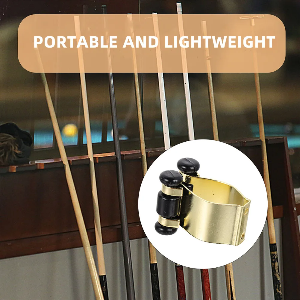 Pole Clamp Fishing Rod Holder Golden Metal Accessories Durable Portable Adjustable Clamping Force Pool Table Stick Holder
Pole Clamp Fishing Rod Holder Golden Metal Accessories Durable Portable Adjustable Clamping Force Pool Table Stick Holder