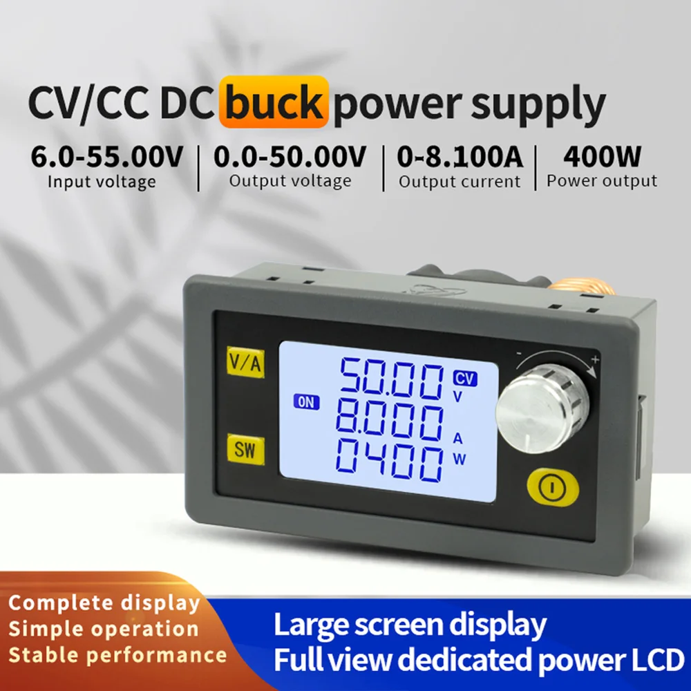 XY5005E XY5008E DC 6V-55V to 0-50V 5A 8A 250W 400W CNC регулируемый регулятор напряжения постоянного тока CV CC понижающий модуль питания
XY5005E XY5008E DC 6V-55V to 0-50V 5A 8A 250W 400W CNC регулируемый регулятор напряжения постоянного тока CV CC понижающий модуль питания