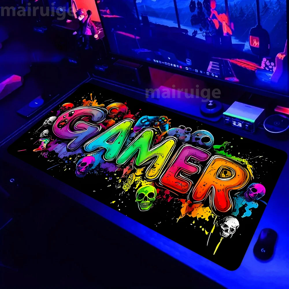 Неоновый дизайнерский коврик для мыши «GAMER», большой коврик для мыши 90x40 XXL, игровой ПК, клавиатура, коврики для мыши, офисные коврики для ноутбука, стола, нескользящий резиновый коврик с краями
Неоновый дизайнерский коврик для мыши «GAMER», большой коврик для мыши 90x40 XXL, игровой ПК, клавиатура, коврики для мыши, офисные коврики для ноутбука, стола, нескользящий резиновый коврик с краями