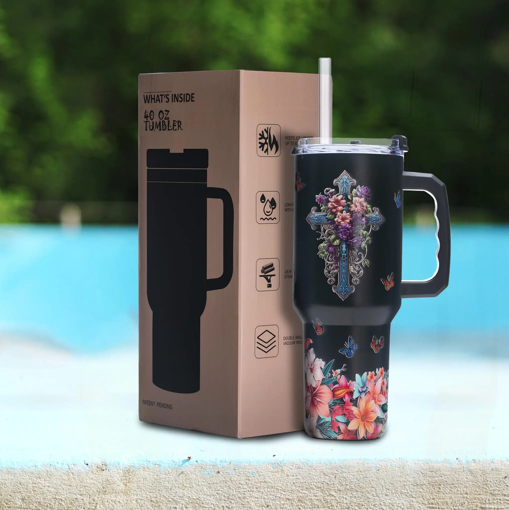 Стакан с христианскими библейскими стихами на 40 унций, нержавеющая сталь с вакуумной изоляцией и ручкой, широкий рот, цветочный религиозный подарок для женщин
Стакан с христианскими библейскими стихами на 40 унций, нержавеющая сталь с вакуумной изоляцией и ручкой, широкий рот, цветочный религиозный подарок для женщин