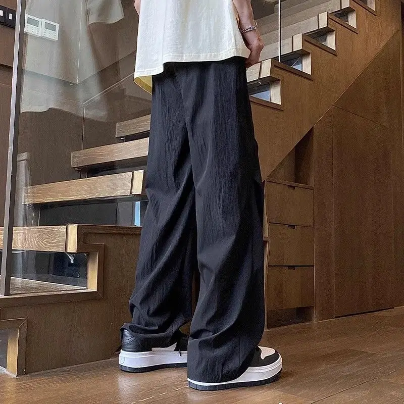 American Ice Silk Casual Men Summer Thin Loose Straight Draped Sports Wide-leg Trousers
American Ice Silk Casual Men Summer Thin Loose Straight Draped Sports Wide-leg Trousers