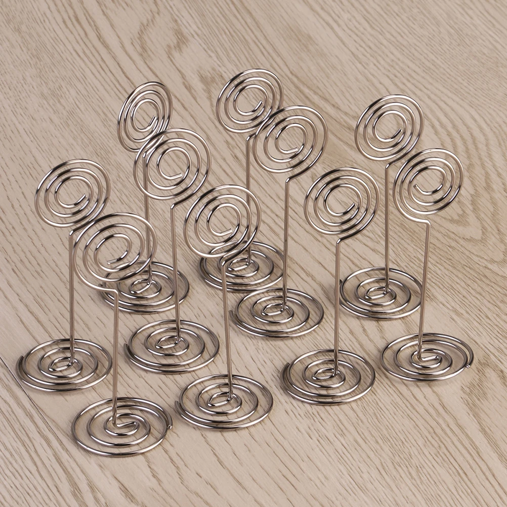 24pcs Seat Holder Metal Clips Table Number Holders Photo Frames Party Decorations Menu Paper Spiral Base Display
24pcs Seat Holder Metal Clips Table Number Holders Photo Frames Party Decorations Menu Paper Spiral Base Display