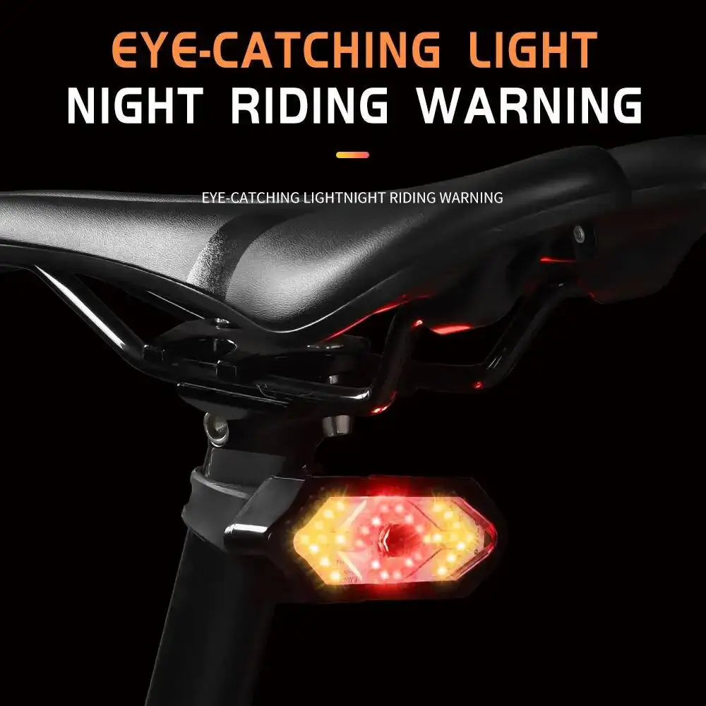 ESLNF Rechargeable With Horn Cycling Bicycle USB Modes 5 Turn Taillight Smart Light Indicator Control Remote Safety Lamp
ESLNF Rechargeable With Horn Cycling Bicycle USB Modes 5 Turn Taillight Smart Light Indicator Control Remote Safety Lamp