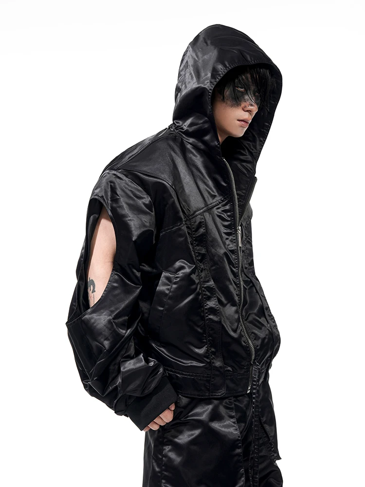 StarTexceedEnd Men's Zipper Hooded Jaet Flight Sle Hollow Sve Dstring Loose Fit Spring Summer Outerwear
StarTexceedEnd Men's Zipper Hooded Jaet Flight Sle Hollow Sve Dstring Loose Fit Spring Summer Outerwear