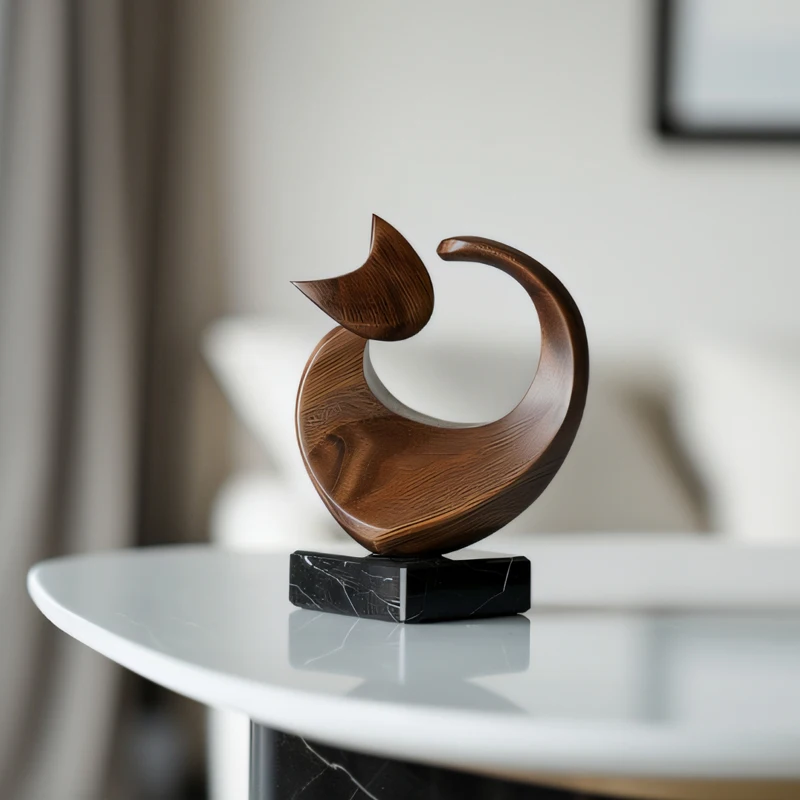 Home Decoration Abstract Cat Solid Wood Sculpture Ornament Model Room Entrance Wine Cabinet Home Decoration
Home Decoration Abstract Cat Solid Wood Sculpture Ornament Model Room Entrance Wine Cabinet Home Decoration