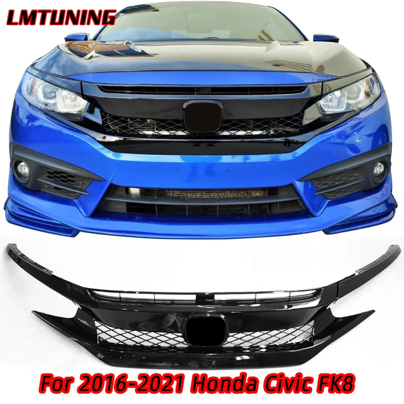 Front Grille Compatible With 2016-2021 Honda Civic FK8 Type-R Style Gloss Black Mesh Grill Guards Hood ABS Plastic Accessories
Front Grille Compatible With 2016-2021 Honda Civic FK8 Type-R Style Gloss Black Mesh Grill Guards Hood ABS Plastic Accessories