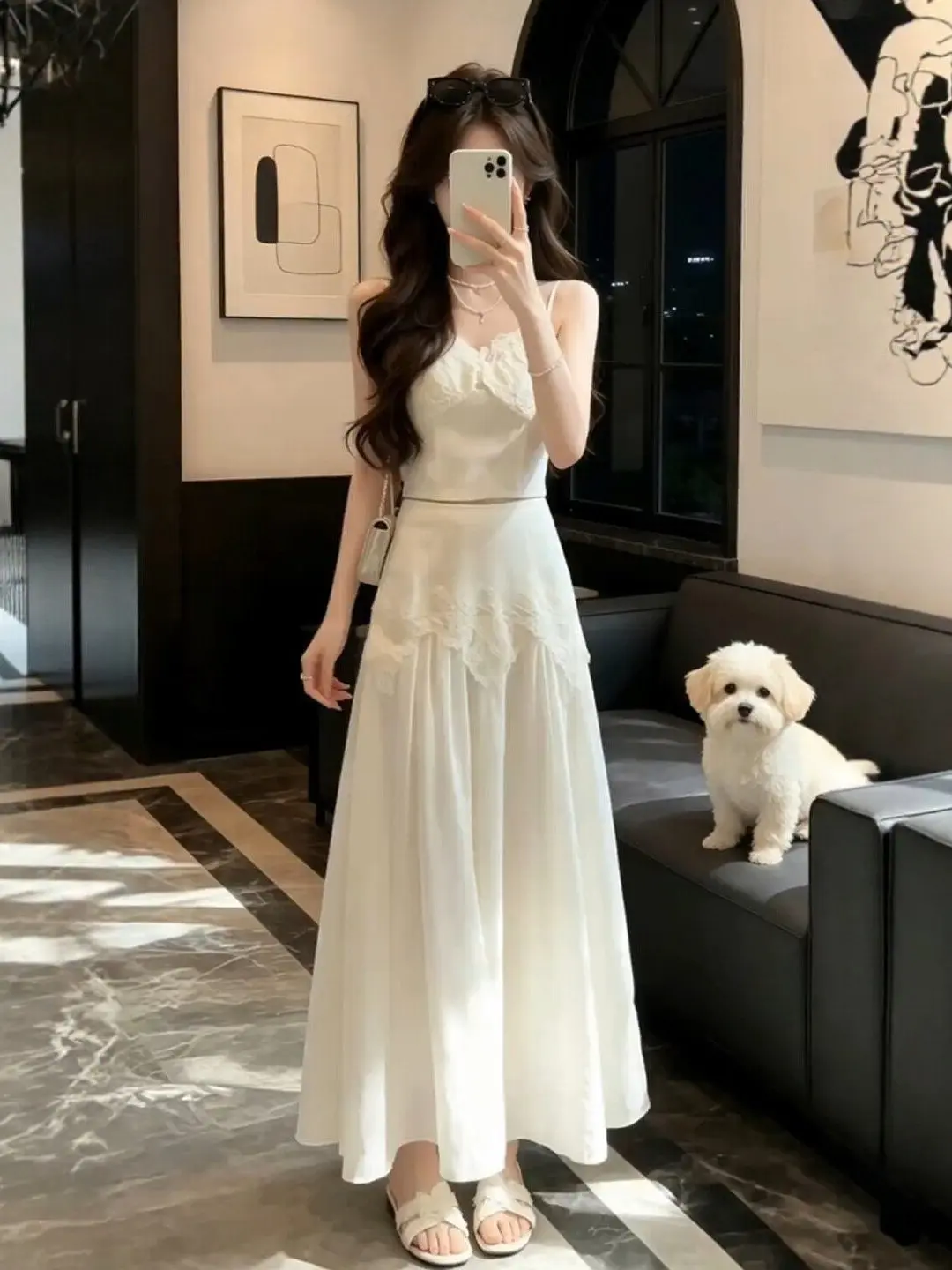 Fashionable Two-Piece Set Elegant Style Summer New Arrival Women's Clothing Design Sensation Complete Ensemble Stylish Outfit
Fashionable Two-Piece Set Elegant Style Summer New Arrival Women's Clothing Design Sensation Complete Ensemble Stylish Outfit