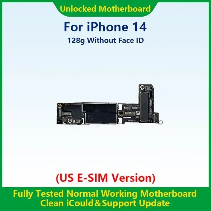 New! 100%Working Fully Tested Mainboard For iPhone 14 Pro Max Unlocked Motherboard With Face ID Cleaned iCloud US E-SIM Version
New! 100%Working Fully Tested Mainboard For iPhone 14 Pro Max Unlocked Motherboard With Face ID Cleaned iCloud US E-SIM Version