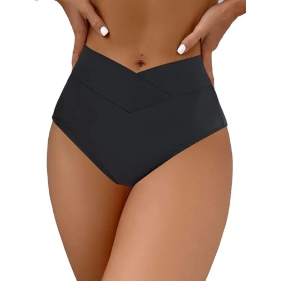 Women's Bikini Bottom High Waisted V Cut Swimsuit Twist Front Cheeky Swim Bottoms
Women's Bikini Bottom High Waisted V Cut Swimsuit Twist Front Cheeky Swim Bottoms