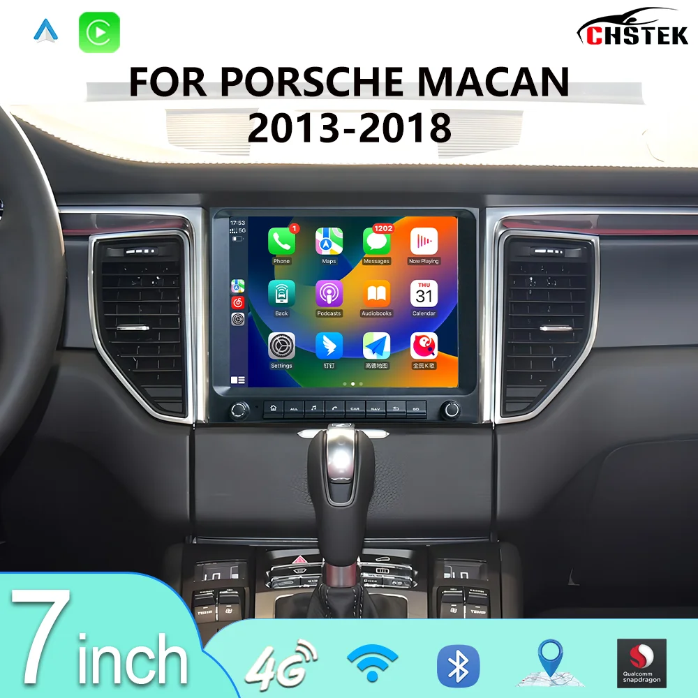 CHSTEK Radio Touchscreens Bluetooth5.0 For Porsche Macan 2013 2014 2015-2018 Carplay Android Multimedia Stereo WIFI 4G Head Unit
CHSTEK Radio Touchscreens Bluetooth5.0 For Porsche Macan 2013 2014 2015-2018 Carplay Android Multimedia Stereo WIFI 4G Head Unit
