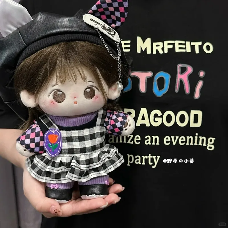 Only Clothes 20cm Cotton Doll Toy Baby Clothes Moonless Night Beret Checkered Skirt Changeable Set Trendy Decorations Gift
Only Clothes 20cm Cotton Doll Toy Baby Clothes Moonless Night Beret Checkered Skirt Changeable Set Trendy Decorations Gift