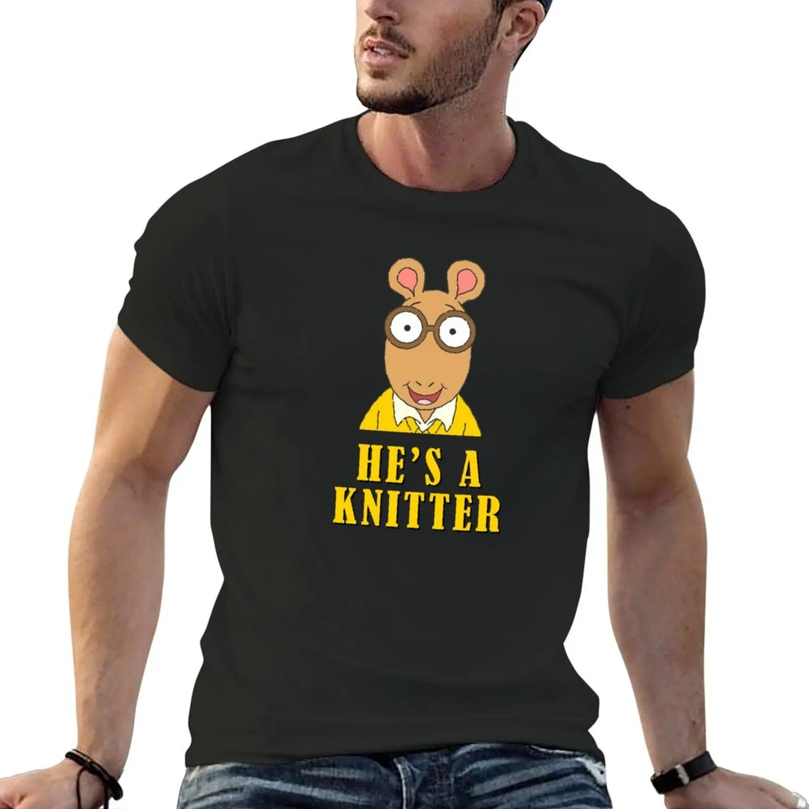 Arthur he's a knitter T-Shirt aesthetic clothes football t shirt vintage clothes sweat T-shirts for men cotton
Arthur he's a knitter T-Shirt aesthetic clothes football t shirt vintage clothes sweat T-shirts for men cotton