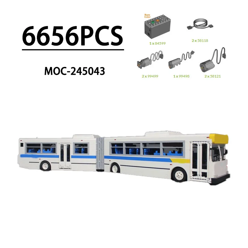 MOC-245043 Building Block Articulated Subway Bus Model Display, 6656 Pieces, Children's Birthday Christmas and New Year Toy Gift
MOC-245043 Building Block Articulated Subway Bus Model Display, 6656 Pieces, Children's Birthday Christmas and New Year Toy Gift