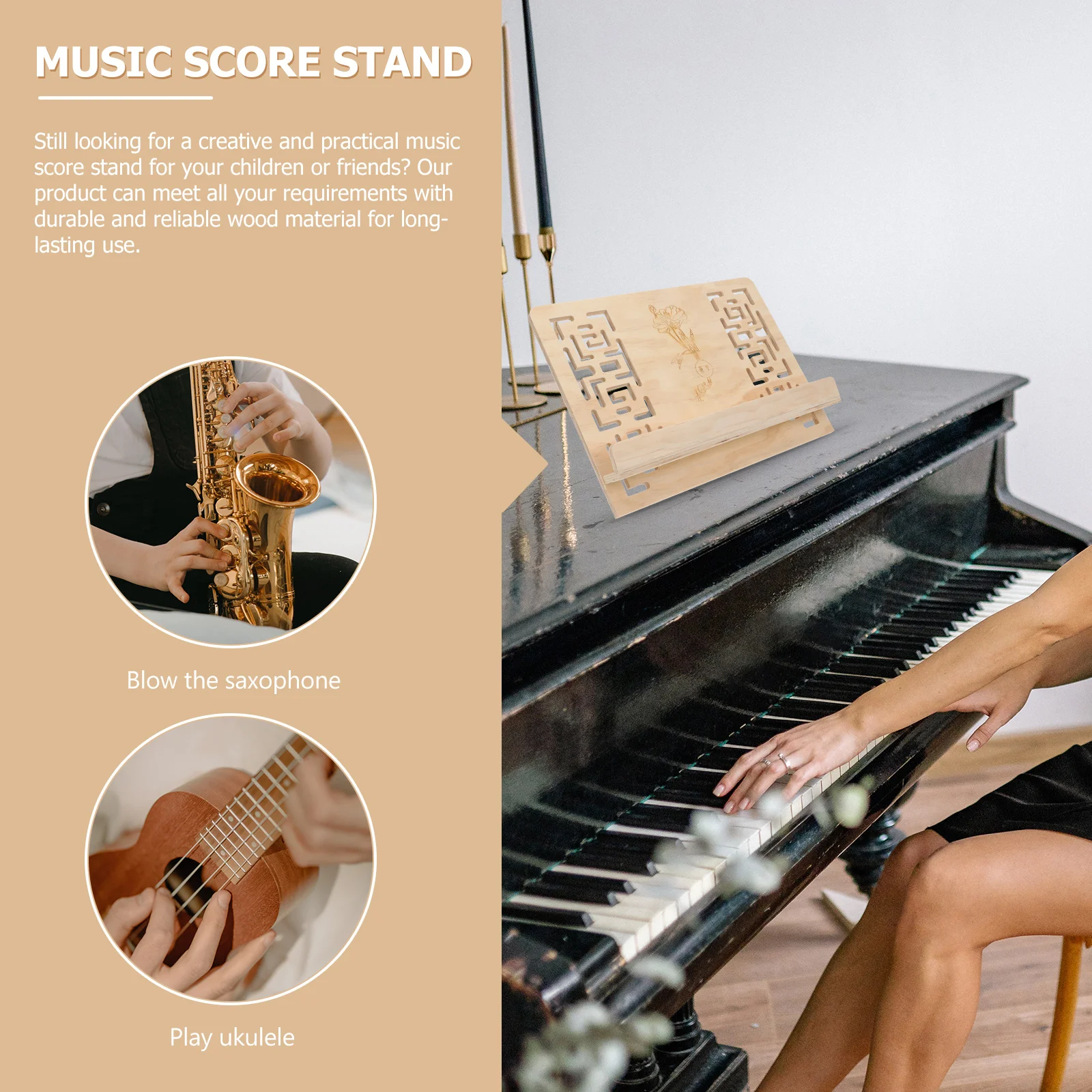 Pine Wood Reading Rack Professional Music Score Holder Desktop Simple Stand Portable Tablet Support Book Student
Pine Wood Reading Rack Professional Music Score Holder Desktop Simple Stand Portable Tablet Support Book Student