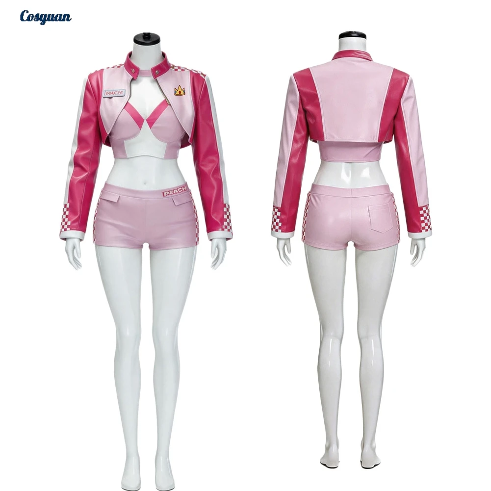 Anime Game Cosplay Princess Peach Racing Underwear Clothes Women Party Disguise Roleplay Halloween Costume Carnival Outfit Suits
Anime Game Cosplay Princess Peach Racing Underwear Clothes Women Party Disguise Roleplay Halloween Costume Carnival Outfit Suits