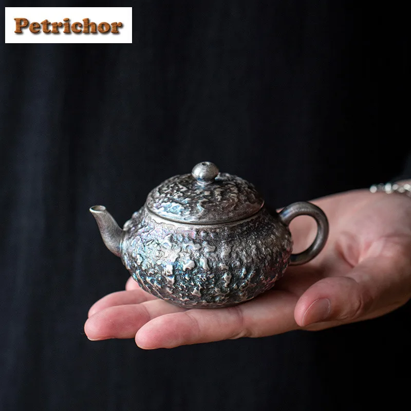 90ml Silver Plated Stone Pattern Stone Scoop Teapot Vintage Tea Infuser Pot Tea Brewing Kettle With Filter Cafes Pot Bearing
90ml Silver Plated Stone Pattern Stone Scoop Teapot Vintage Tea Infuser Pot Tea Brewing Kettle With Filter Cafes Pot Bearing