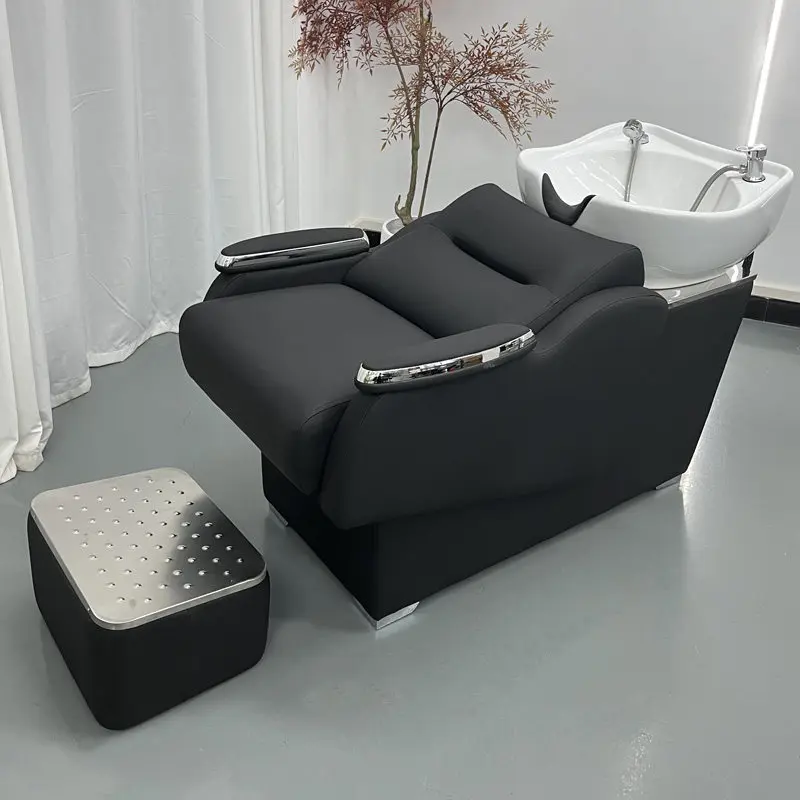Special for hair salons, semi-lying flush bed ceramic basin for barber shops
Special for hair salons, semi-lying flush bed ceramic basin for barber shops