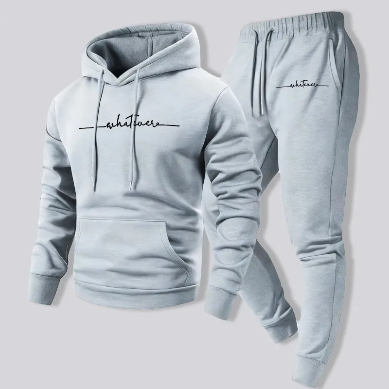 Whatever Cursive Script Prints Autumn Sweatshirt Sportpant New In Men's Set Fleece Loose Jogging Hoody Comfy Street Britches
Whatever Cursive Script Prints Autumn Sweatshirt Sportpant New In Men's Set Fleece Loose Jogging Hoody Comfy Street Britches