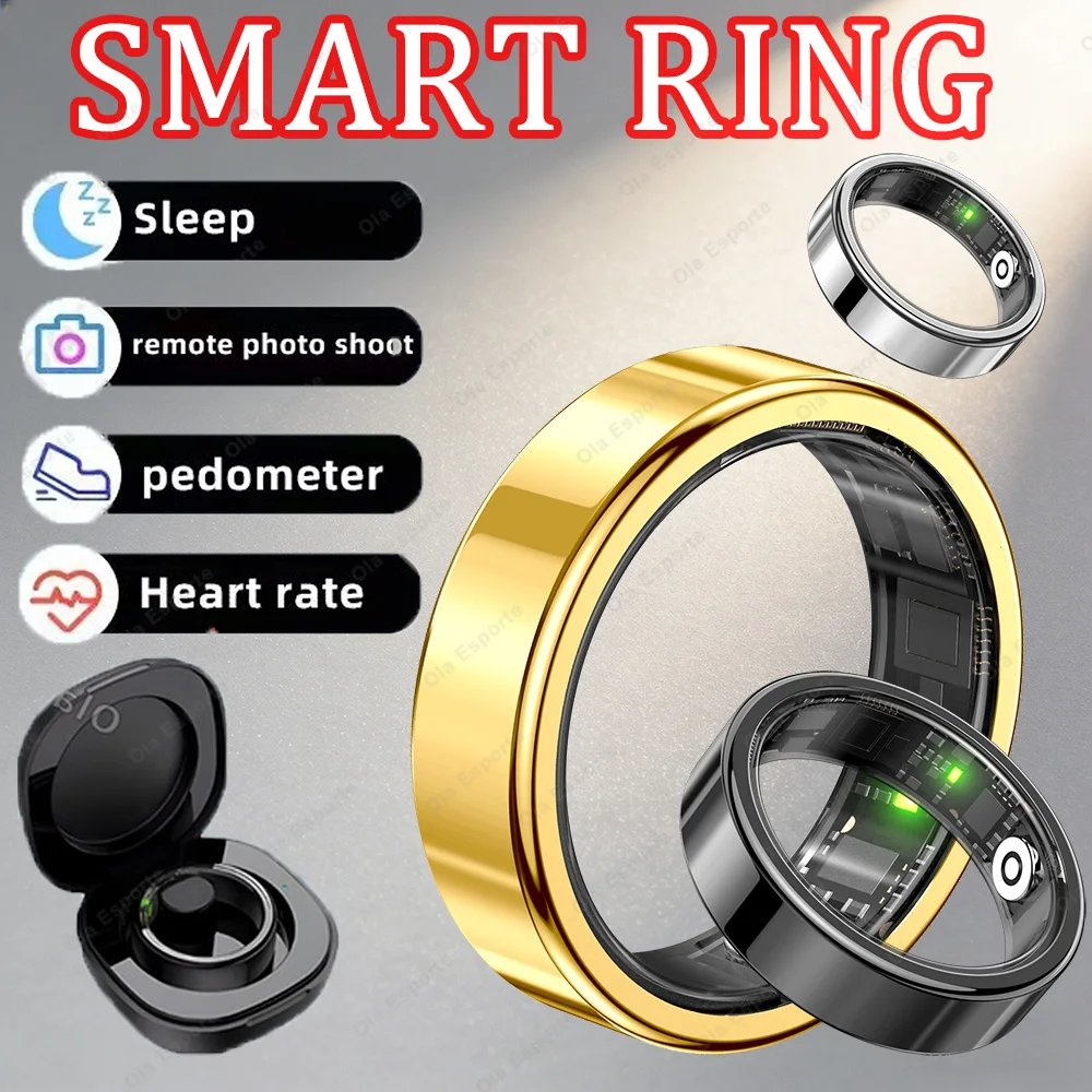 Multifunctional Fashion Smart Ring New Men Women Heart Rate Blood Pressure Blood Oxygen Health Monitoring Count steps Smartring
Multifunctional Fashion Smart Ring New Men Women Heart Rate Blood Pressure Blood Oxygen Health Monitoring Count steps Smartring