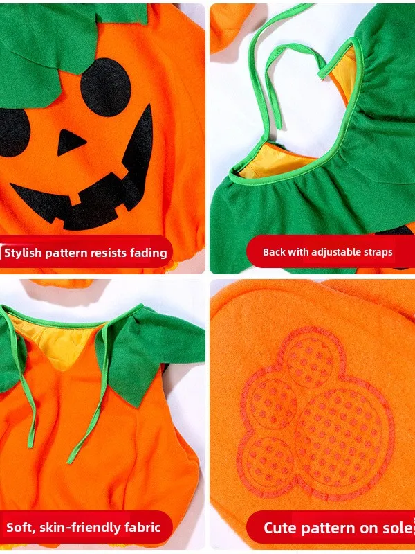 Cute Pumpkin Shaped Children's Halloween Cosplay Jumpsuit Comfortable Soft Material Cultural Ethnic Style Stage Performance Wear
Cute Pumpkin Shaped Children's Halloween Cosplay Jumpsuit Comfortable Soft Material Cultural Ethnic Style Stage Performance Wear