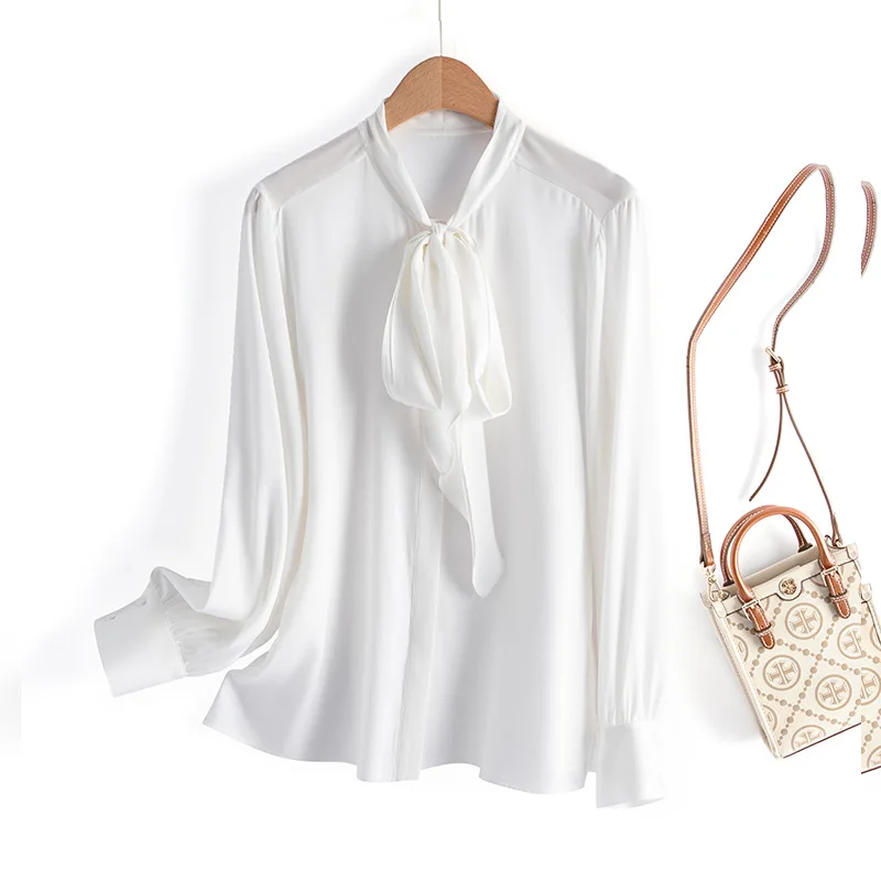 Versatile Silk Shirt for Women, Bow Style, Leisure Style, Spring and Summer D50901, 2024
Versatile Silk Shirt for Women, Bow Style, Leisure Style, Spring and Summer D50901, 2024