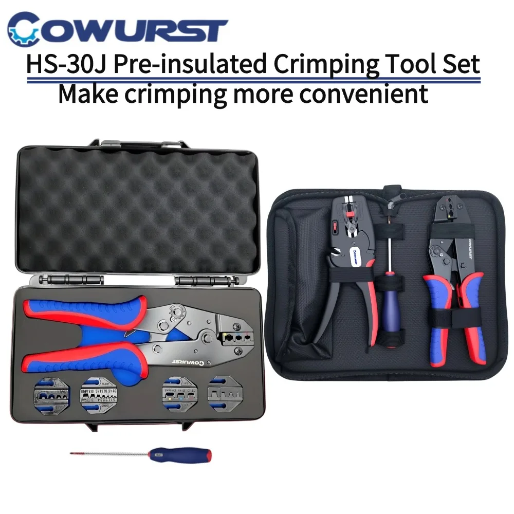 HS-30J Insulated Terminal Crimping Tool Set with Replaceable Jaws Durable Electrical Wiring Crimping Tool for Professional Use
HS-30J Insulated Terminal Crimping Tool Set with Replaceable Jaws Durable Electrical Wiring Crimping Tool for Professional Use